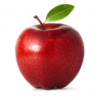une pomme rouge